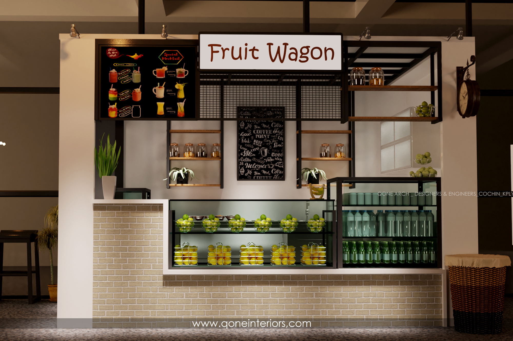 3d rendering loft and luxury hotel reception and vintage cafe lounge restaurant